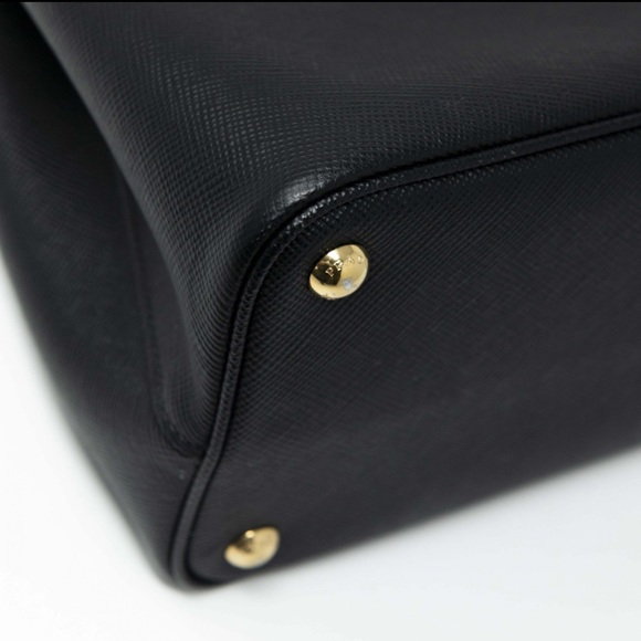 🚫SOLD🚫 PRADA SAFFIANO SMALL DOUBLE CUIR TOTE BAG - Picture 6 of 9